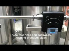 Food grade stainless steel 4000LPH underground water purifier machine RO treatment system for bottle